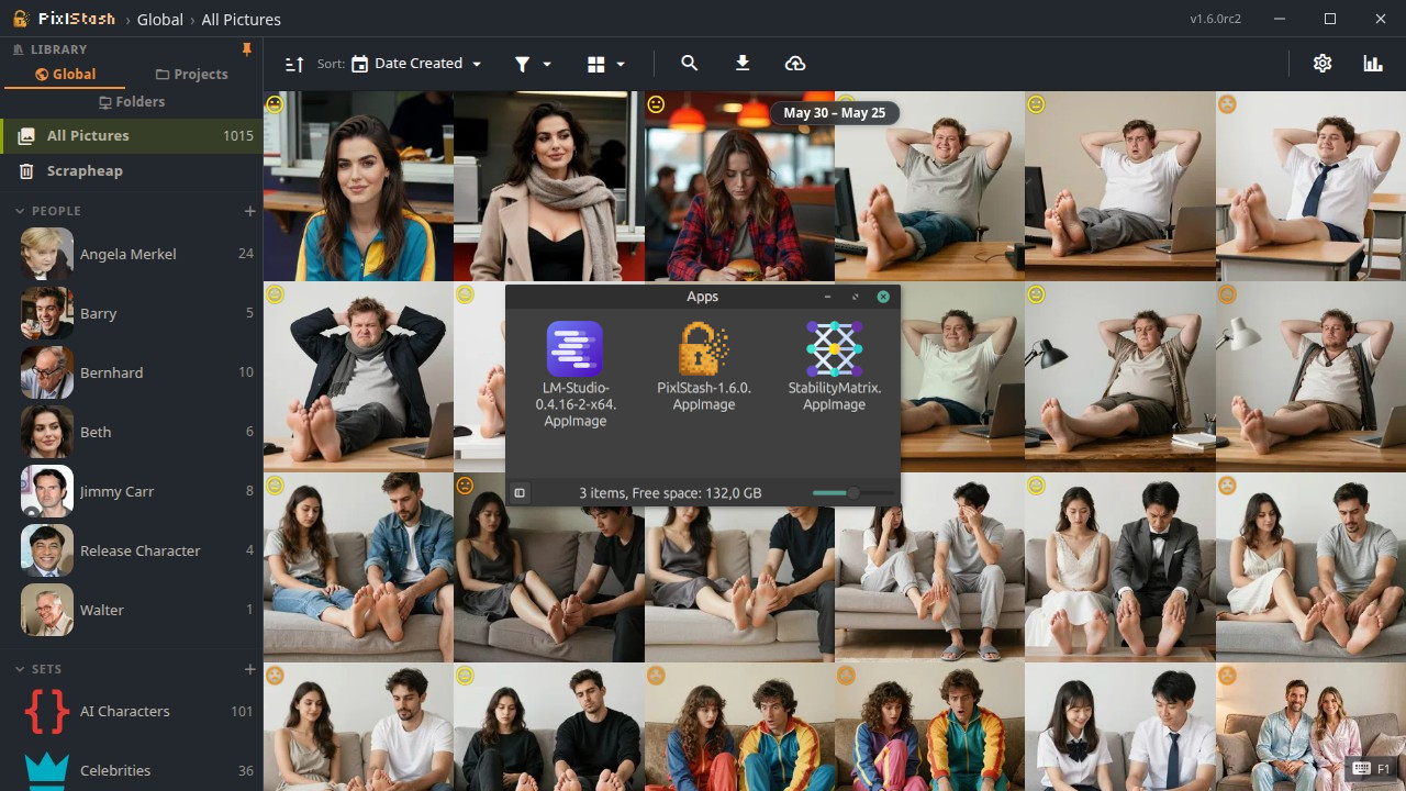 PixlStash 1.6: desktop app and ComfyUI face search